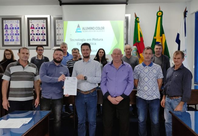 Empresa Alumínio Color Tecnologia em Pintura Eletrostática LTDA se instalará em Barra do Rio Azul 